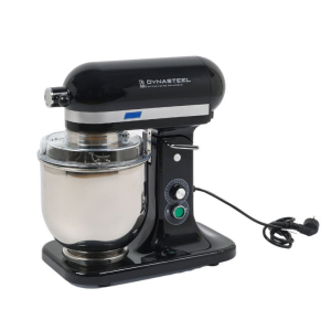 Impastatrice Planetaria 7L Nera - Dynasteel: Potente e versatile per professionisti della cucina.