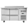 Tavolo Refrigerato Positivo con Alzatina - 4 Cassetti - Dynasteel