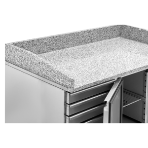 Mobile per Pizza 600x400 - 1 Porta e 7 Cassetti - Dynasteel