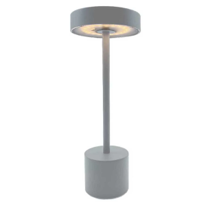 Lampada da Tavolo Touch Alluminio - Roby Grigio Chiaro - Lumisky