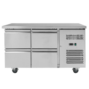 Tavolo Refrigerato Positivo - 4 Cassetti Dynasteel: Alta qualità professionale