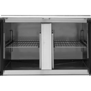 Saladette Compatta - 2 Porte Vetrate con Tetto Apribile - Dynasteel