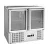 Saladette Compatta - 2 Porte Vetrate con Tetto Apribile - Dynasteel