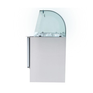 Frigo Insalatiera 4 GN 1/1 - 3 Porte Vetrate Dynasteel: Stoccaggio Ottimale & Design Robusto