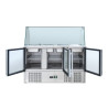 Frigo Insalatiera 4 GN 1/1 - 3 Porte Vetrate Dynasteel: Stoccaggio Ottimale & Design Robusto