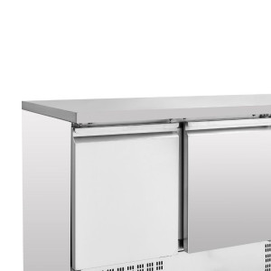 Tavolo Refrigerato Positivo - 2 porte e 2 Cassetti GN 1/2 - Dynasteel