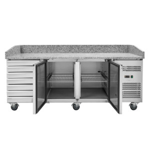 Mobile per Pizza - 2 Porte e 7 Cassetti - Dynasteel