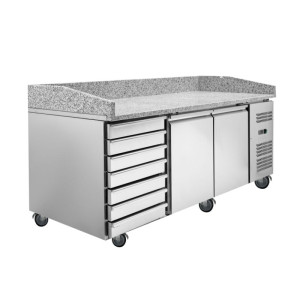 Mobile per Pizza - 2 Porte e 7 Cassetti - Dynasteel