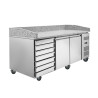 Mobile per Pizza - 2 Porte e 7 Cassetti - Dynasteel