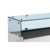 Saladette Refrigerata da Appoggio Vetrata - 9 x GN 1/3 - Dynasteel