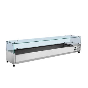 Saladette Refrigerata da Appoggio Vetrata - 9 x GN 1/3 - Dynasteel