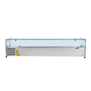 Saladette Refrigerata da Appoggio Vetrata - 9 x GN 1/3 - Dynasteel