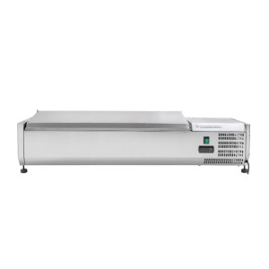 Saladiera Refrigerata da Appoggio Inox - 5 x GN 1/4 Dynasteel: Conserva i tuoi alimenti freschi e organizzati.