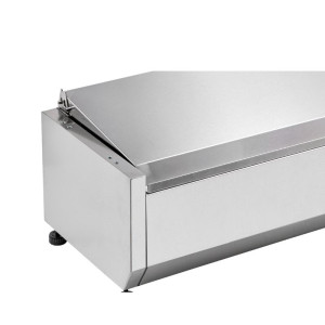 Refrigerated Saladette to Place Stainless Steel Lid - 5 x GN 1/4 - Dynasteel