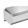 Saladiera Refrigerata da Appoggio Inox - 5 x GN 1/4 Dynasteel: Conserva i tuoi alimenti freschi e organizzati.