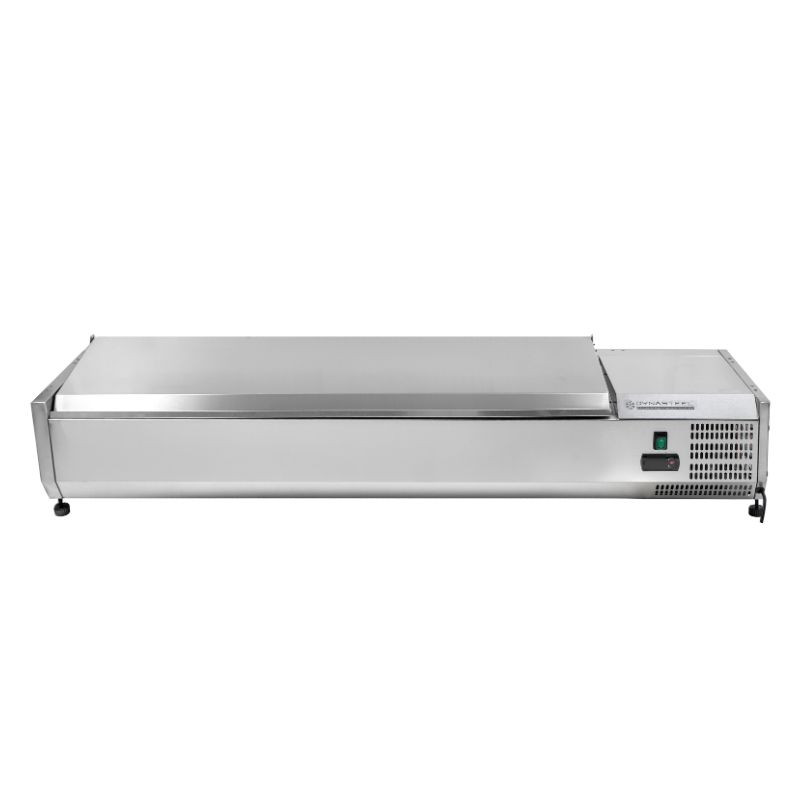 Refrigerated Stainless Steel Countertop Saladette GN 1/4 Dynasteel - High quality and efficient performance.