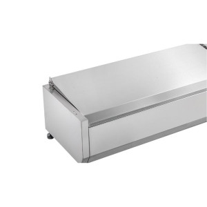 Saladette Refrigerata da Appoggio Coperchio Inox - 9 x GN 1/3 - Dynasteel