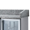 Mobile per Pizza Refrigerato Compatto - 3 Porte in Vetro - Dynasteel