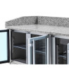 Mobile per Pizza Refrigerato Compatto - 3 Porte in Vetro - Dynasteel