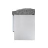 Mobile per Pizza Refrigerato Compatto 600x400 - 3 Porte in Vetro - Dynasteel