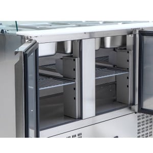 Saladette Refrigerata 4 GN 1/1 - 3 Porte - Dynasteel