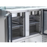 Refrigerated Saladette 4 GN 1/1 - 3 Doors Dynasteel: Optimal storage for professionals.