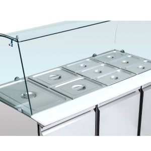 Saladette Refrigerata 4 GN 1/1 - 3 Porte - Dynasteel