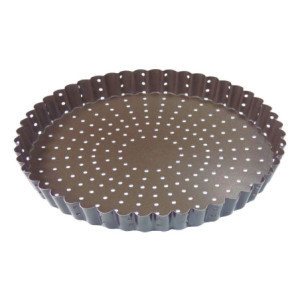 Tortiera scanalata perforata Ø300 mm - Antiaderente