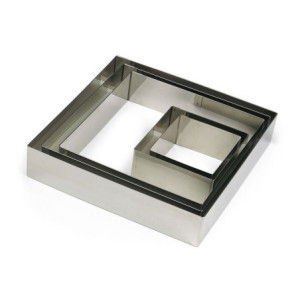 Stampo Quadrato Inox 160 x 160 mm Gobel - Qualità Professionale