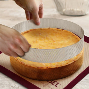 Cerchio per Crostata Forato in Acciaio Inox - ⌀ 280 mm - Gobel: Qualità professionale