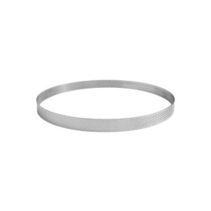 Cerchio per Crostata Forato Inox ⌀ 300 mm - Altezza 20 mm Gobel