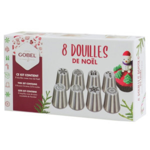Bocchette per Pasticceria Speciali Natale - Gobel GL365, set di 8