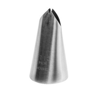 Bocchetta foglia inox Gobel ⌀10 mm - Accessorio pasticceria professionale