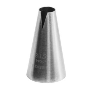 Bocchetta Saint-Honoré Inox ⌀ 15 mm - Gobel GLSH15-C | Finiture Pasticcerie Precise