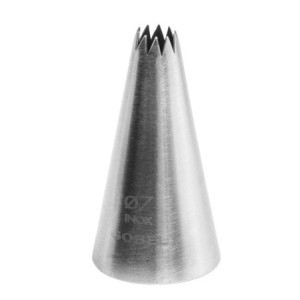 Bocchetta per Piccoli Dolci Inox 10 Denti Gobel Ø 7mm