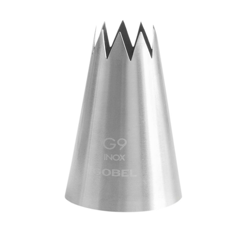 Bocchetta Rigata Inox 9 Denti Ø19mm Gobel - Qualità Professionale Bocchetta Rigata Inox 9 Denti Ø19mm Gobel - Qualità Professionale