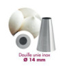 Bocchetta unita inox ⌀ 14 mm Gobel - Decorazioni precise ed eleganti