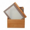 Protège-Menu Cornice In Legno A4 Marrone - Securit - Fourniresto
