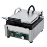 Waring Panini Grill: Cast Iron Grooved Plates - Fast Heating