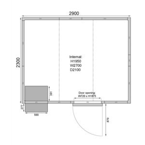 Camera Fredda Positiva TEFCOLD CR2923C: Stoccaggio professionale efficiente e personalizzato