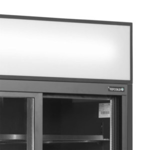 Vetrina Refrigerata TEFCOLD 2 Porte Vetrate Nera 707 L