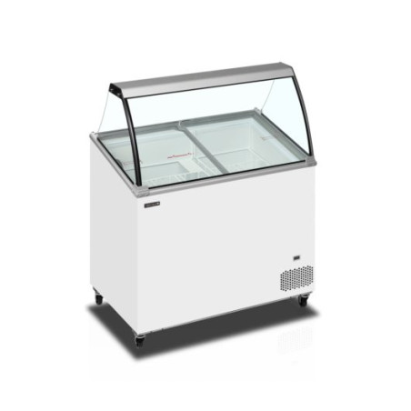 Vitrine à Crème Glacée TEFCOLD - 264 L: Congélateur Décoratif pour Glaces