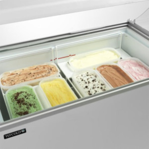 Vetrina per Gelato TEFCOLD - 264 L: Congelatore Decorativo per Gelati