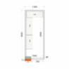 Panneau pour Chambre Froide 1200x3000x2120 TEFCOLD: Isolation 80mm & Assemblage Facile