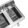 Friggitrice Professionale 2 x 13 L con Scarico - Dynasteel: Prestazioni e durata per la tua cucina