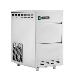 Macchina per Ghiaccio 30 kg - Dynasteel: Prestazioni potenti e design in acciaio inox