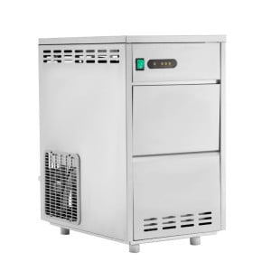 Macchina per Ghiaccio Tritato 30 Kg - Dynasteel: Prestazioni potenti e design in acciaio inox