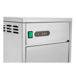 Macchina per Ghiaccio Tritato 30 Kg - Dynasteel: Prestazioni potenti e design in acciaio inox