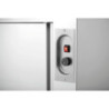 Professional stainless steel warming cabinet for kitchen.