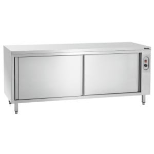 Armadio riscaldante inox professionale - dimensioni 2000mm